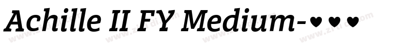 Achille II FY Medium字体转换 Achille II FY Medium字体转换